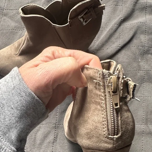 Maurices Brown Wedge Booties with Buckle - Picture 9 of 9